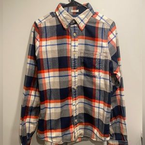 Abercrombie and Fitch Blue Button Up Long Sleeve Flannel
